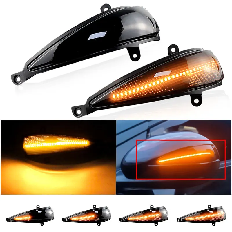 

2 шт. динамический поворотник для Honda Civic 2005-2012 Hatchback 3-дверный/5-дверный Type-S Type-R светодиодный указатель поворота 3D 5D свет боковое зеркало лампа