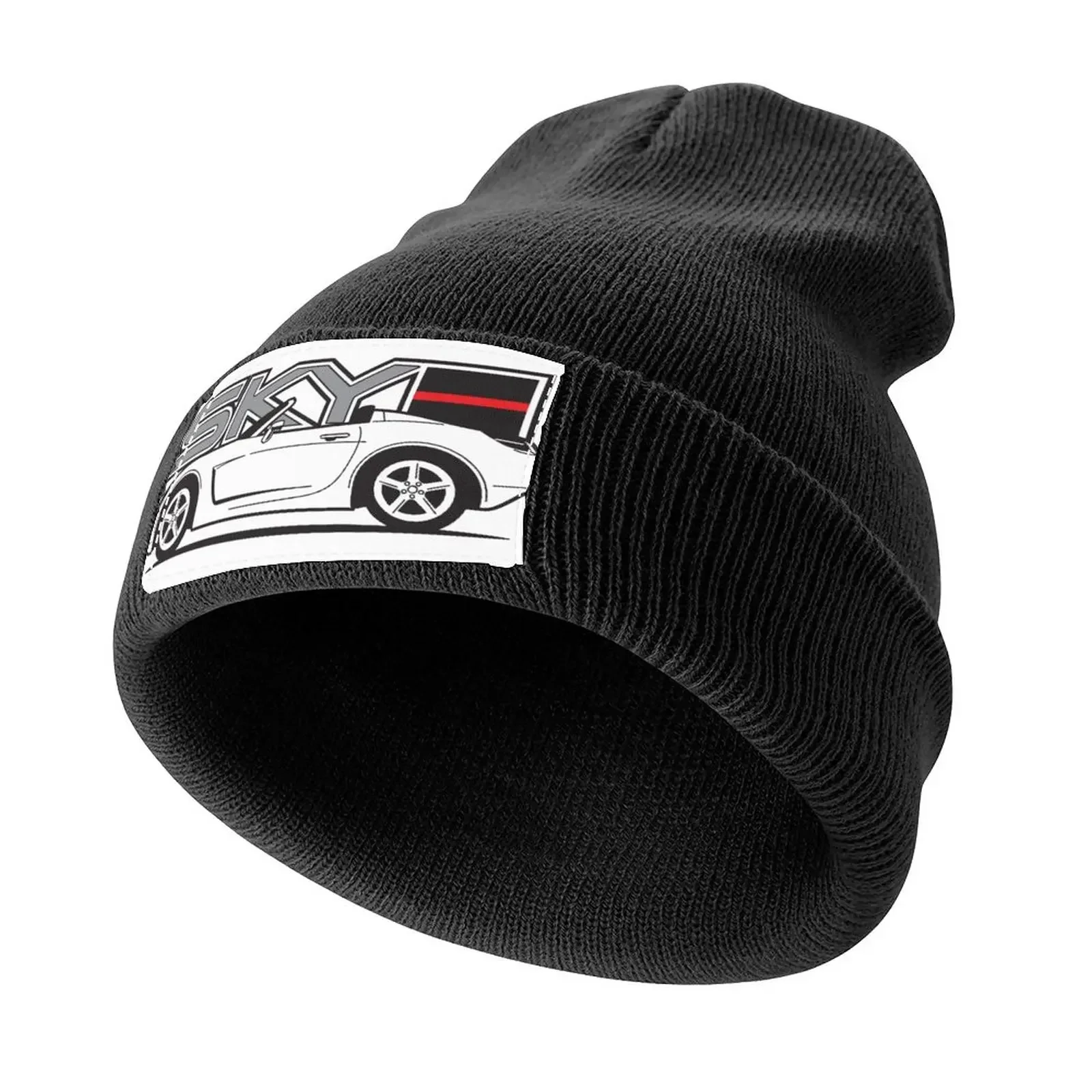 

Sky Redline side Knitted Cap black Hood hard hat tea Hat Men Golf Wear Women's