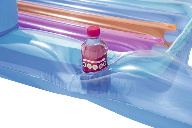 Pool-Floße, aufblasbar, zum Spielen, Wasserspaß, zusammenklappbar, PVC-Sofa, aufblasen, Lounge-Stuhl, schwimmend, Sommer, Schwimmen, Strand am Meer, 161 cm