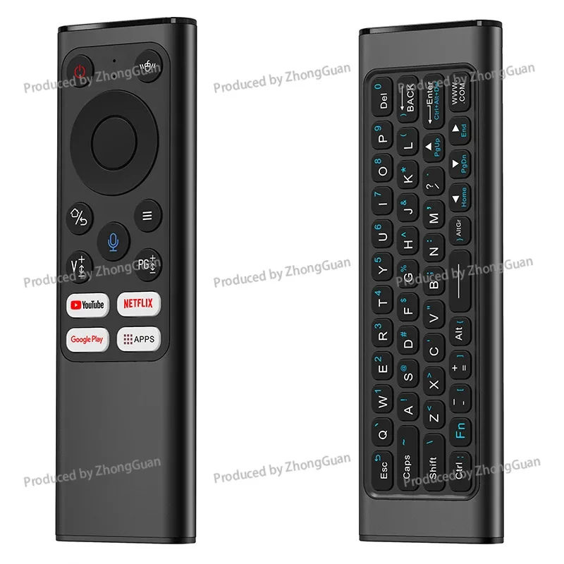 Aluminum Alloy X9 Voice Universal Remote Control Infrared Learning 2.4G, BLE, Mini Keyboard view 3