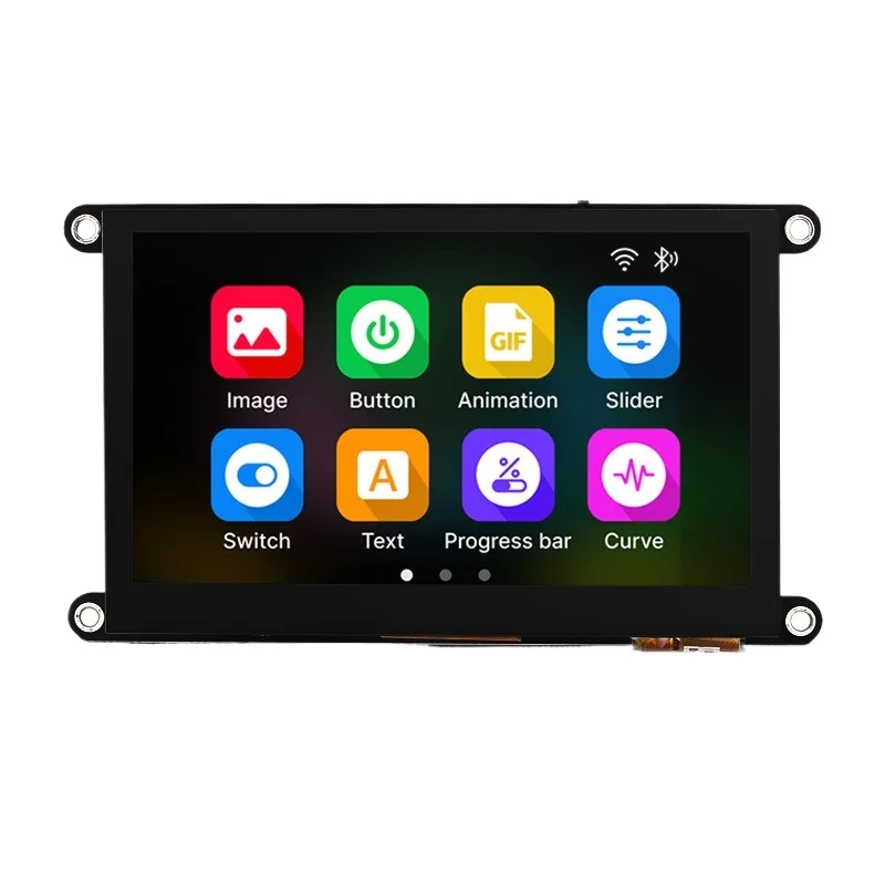 For Development Board with 4.3 Inch 5 Inch IPS High Definition Capacitive Touch Screen Arduino Programming Development