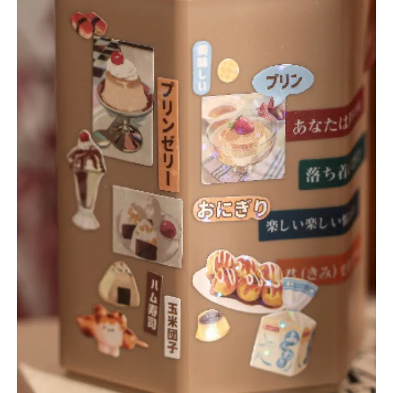 Książka z naklejkami w stylu retro z japońskimi krajobrazami, brokatowe naklejki dla dzieci, zabawka, rękodzieło, papierowe materiały, klasyczne zabawki, naklejki, 30 arkuszy