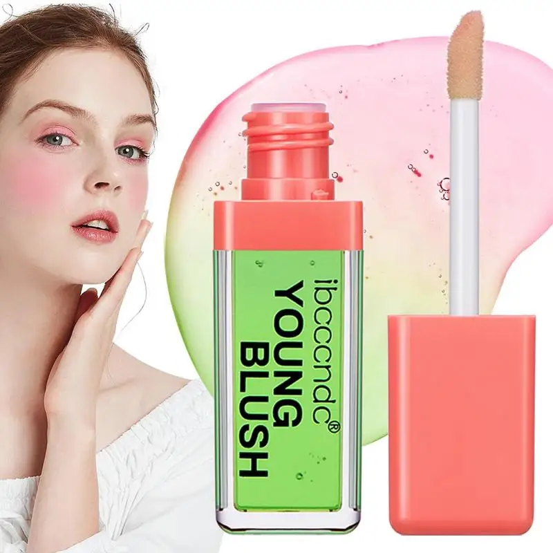 Face Blusher Color Liquid Blusher Face Contouring Brightening Natural Long-lasting Makeup Highlight Oil Temperature Blusher Oil