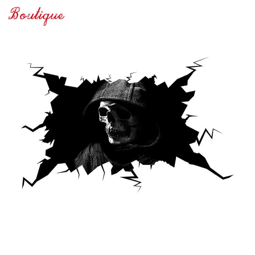 Happy Halloween wall sticker floor Decal silent skull car sticker window home decoration Decal decoration party 39cm -- 27.3cm1