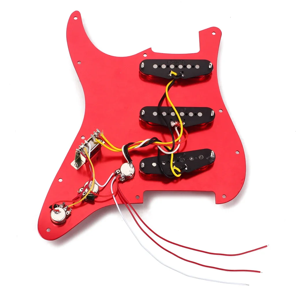 electric guitar  Prewired-Loaded SSS Pickguard Alnico V Pickups for Strat Guitar   violao 6 cordas