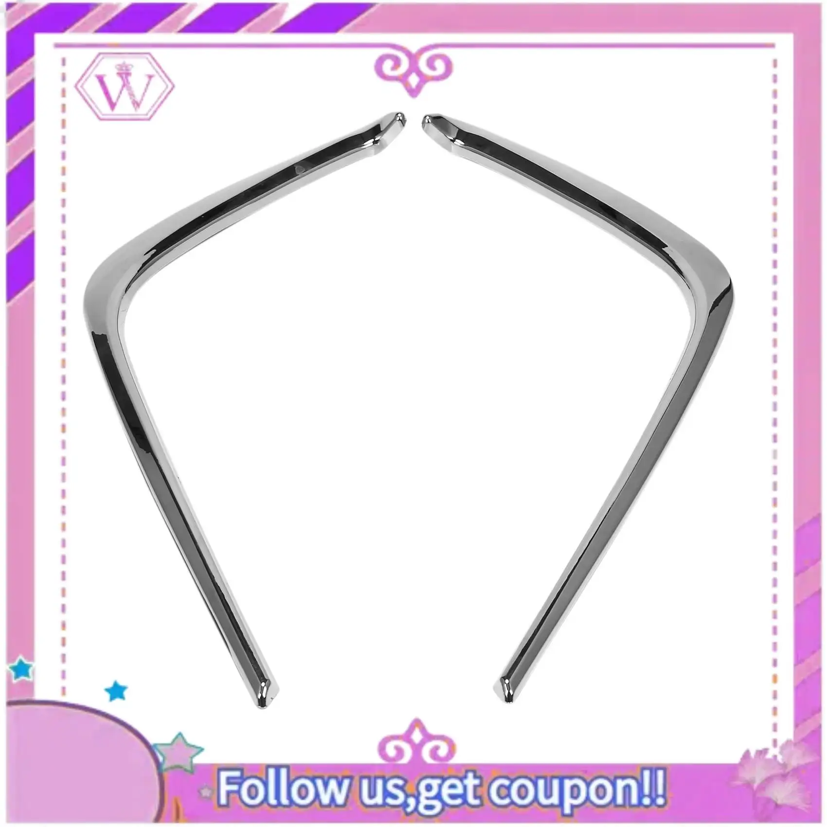 

A90U-Chrome Fog Lights Eyebrows Cover Trims Wind Knife For Toyota Hilux Revo 2016-2018 Exterior Car Accessories Car Styling