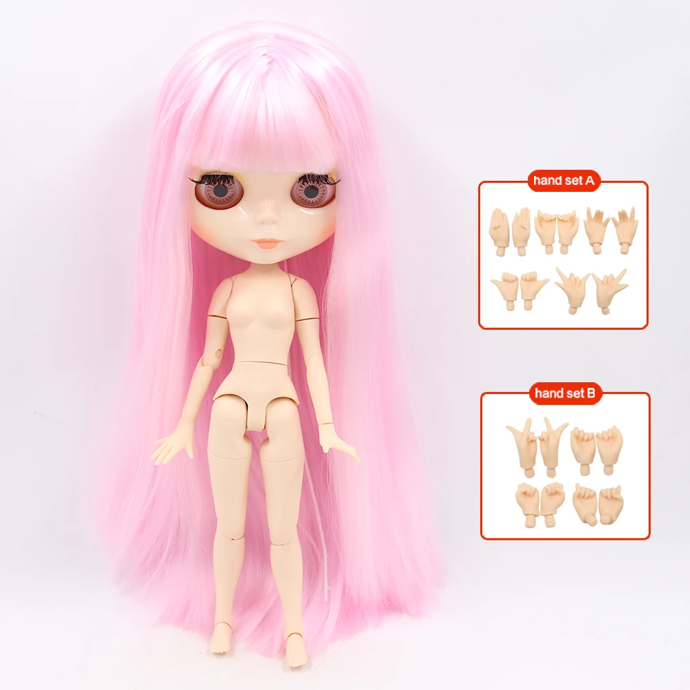 ICY DBS Blyth Doll Joint Body 30CM BJD Toy White Shiny Face and frosted Face with Extra Hands AB and Panel 1/6 DIY Fashion Doll image 3