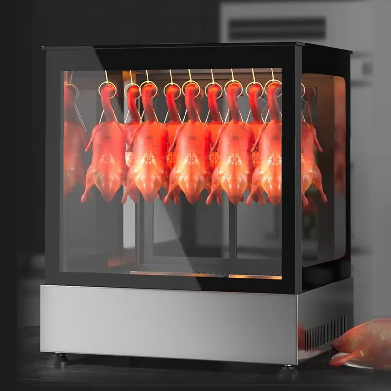 Electric Stainless Steel Thermal Insulation Display Cabinet for Hotel Restaurant Roast Duck Food Warmer Showcase Heating