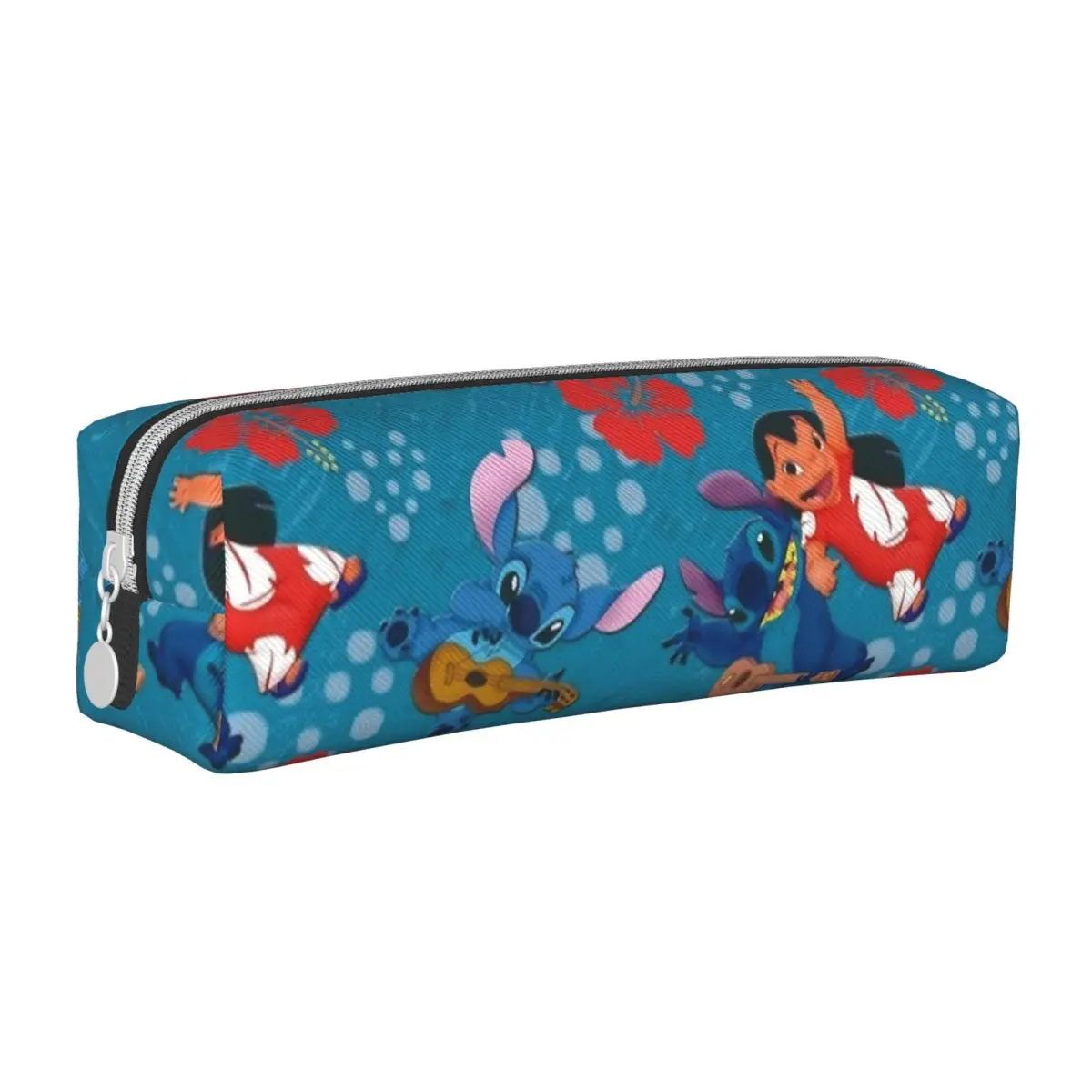 Stitch Hawaii Flowers Pencil Cases Pencilcases Pen Box for Girl Boy Large Storage Bag Office Zipper Stationery