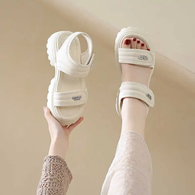 

Черные сандалии с Т-образным ремешком, женская обувь из натуральной кожи, тапочки, кроссовки, спортивные кроссовки, комплект Krasofka для бега, предложения