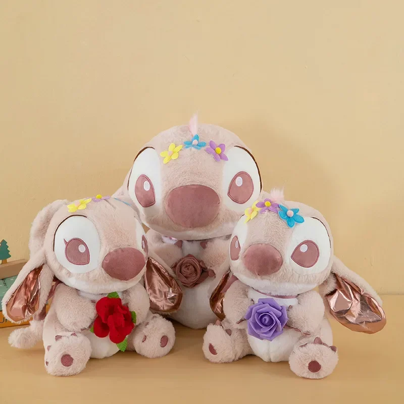 40/55 centimetri Disney Angelo Punto Che Abbraccia Fiori Peluche Del Fumetto Morbido Farcito Bambola Cuscino Decorazione Ragazza Regali di San Valentino