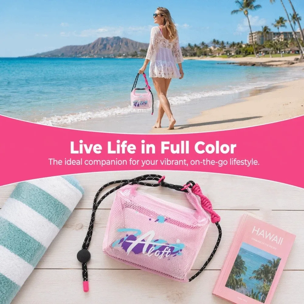 New Transparent Travel Toiletry Bag Drawstring PVC Makeup Bag Portable Waterproof Cosmetic Bag Outdoor