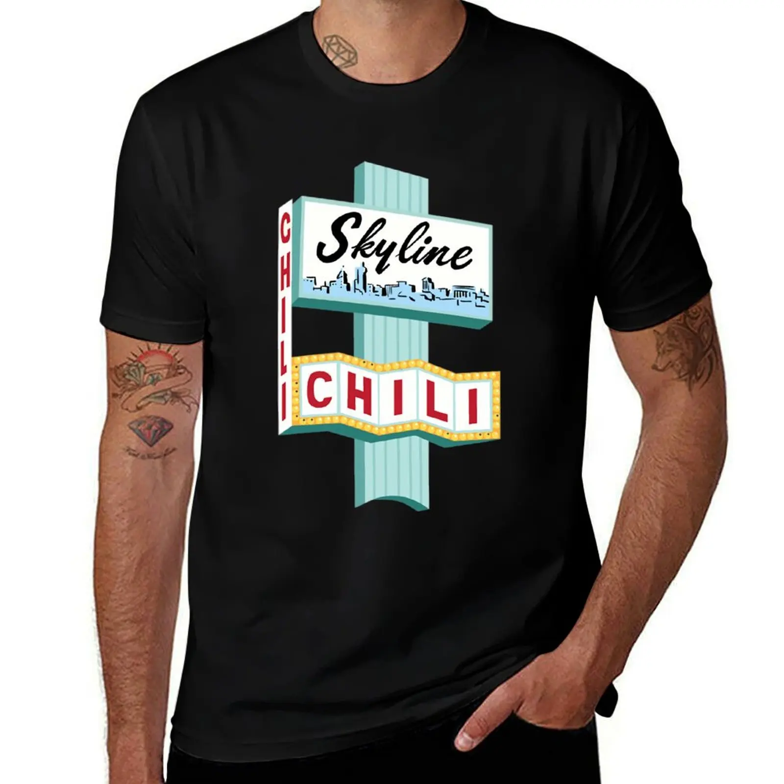 

Cincinnati Skyline Chili Ludlow Ave Sign T-Shirt graphic t shirts funny gifts mens graphic t-shirts hip hop