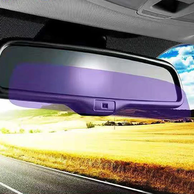 ملصق مرآة الرؤية الخلفية الداخلية للسيارة ، مانع للوهج ، غشاء مضاد للضباب ، حماية وهج ليلي للخلف ، إكسسوارات سيارات مقاومة للماء ، 1: