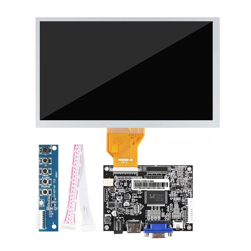 Innolux 8 Inch 50 Pin LCD Screen Display Panel INNOLUX AT080TN64 Replacement Part 800x480 With Touch Digitizer For Camera Car Na