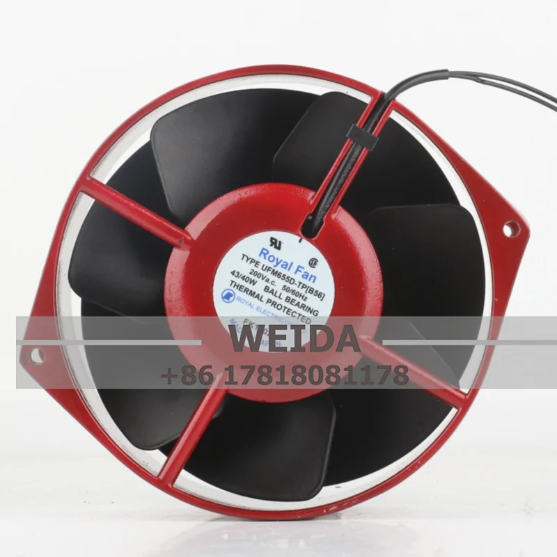 New original Royal Fan UFM655D-TP[B56] UTM655D-TP[B56] High temperature resistant axial flow heat fan Cooling fan 170**55MM