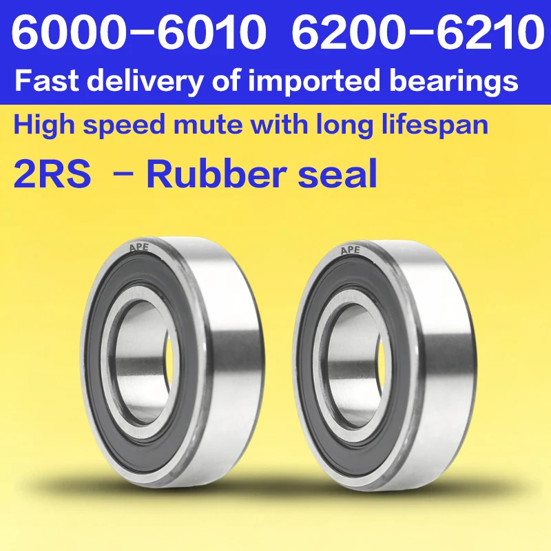 2-10pcs abec-9 bearing 6200 6202 6002 6201 6000 6001 6003 6203 6004 6204 6005 6205 6006 6206 -2RS RS Z ZZ bearings image 2