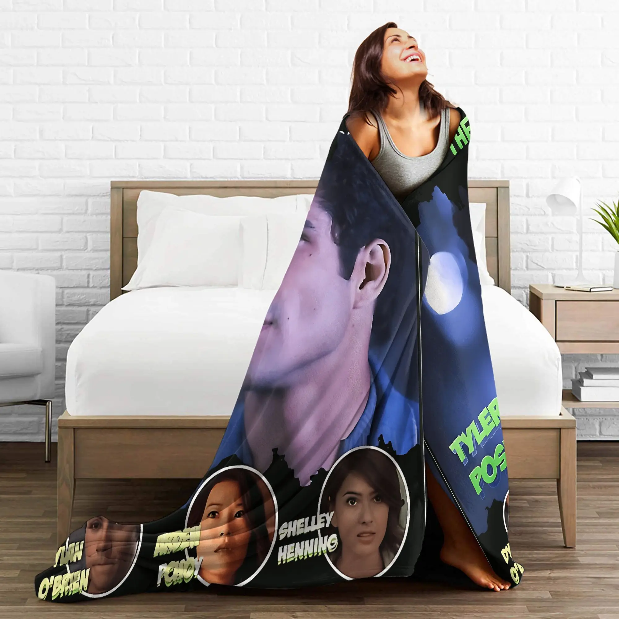 في سن المراهقة وولف الفيلم تايلر بوسي ديلان أوبراين بطانية لينة للأريكة كرسي الزخرفية الفانيلا المفرش غطاء السرير #4