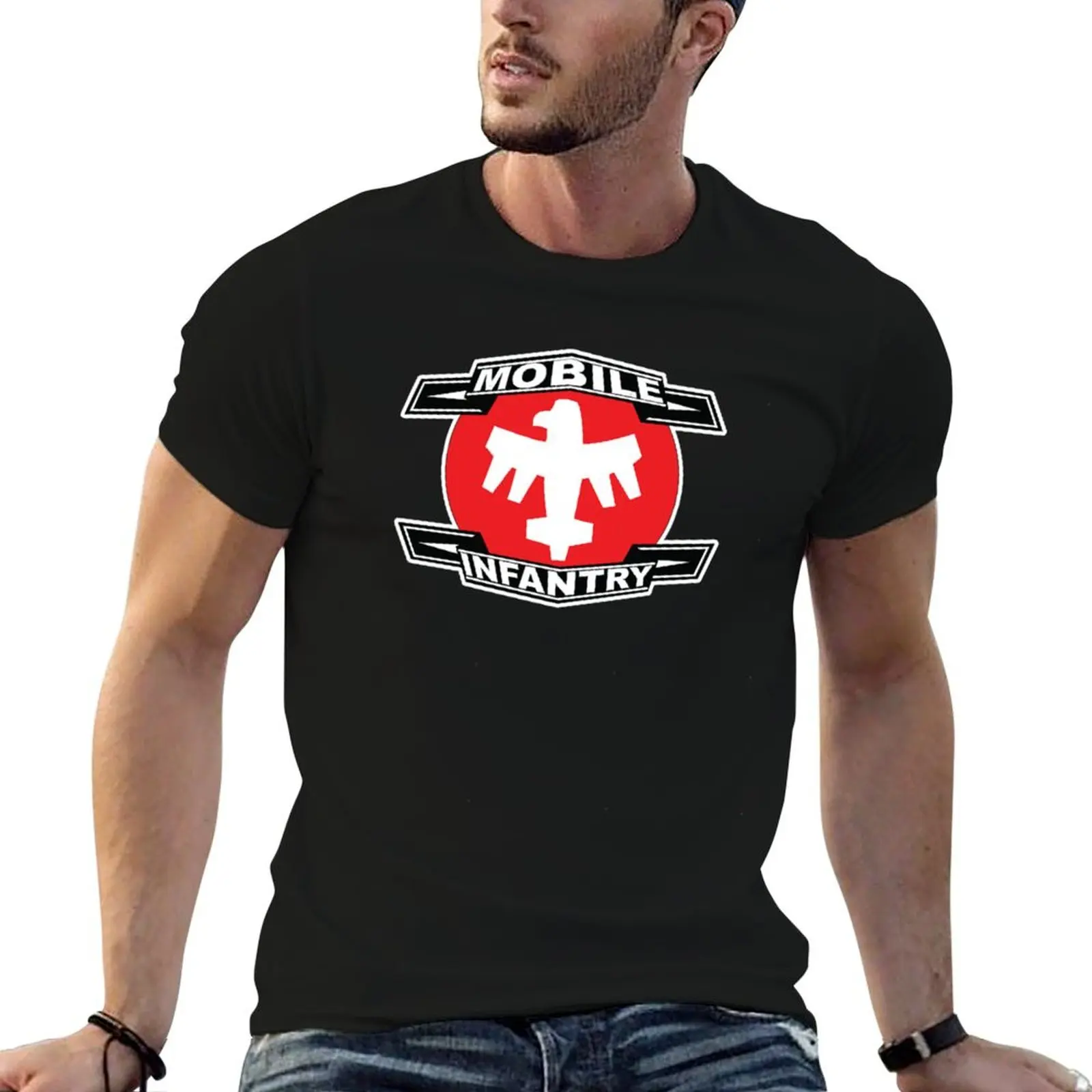 

Mobile Infantry T-Shirt man t shirt heavy cotton man t shirts for men T-Shirt