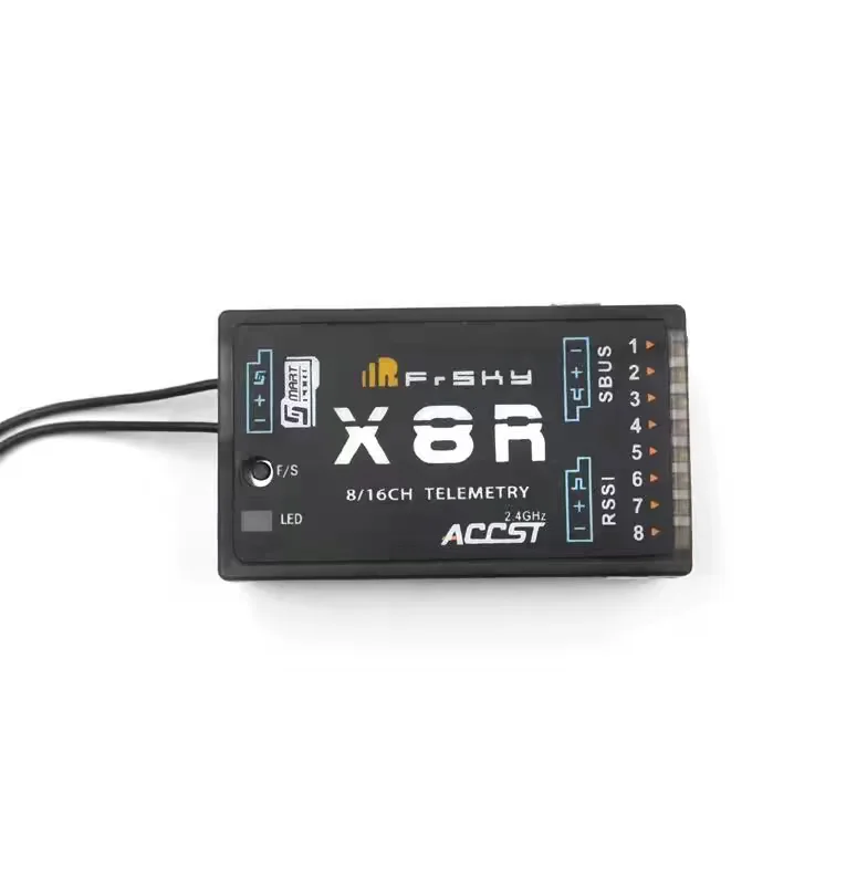 FrSky X8R 2.4G Receiver, 8/16 Channels, SBUS Output, D16 ACCST Protocol