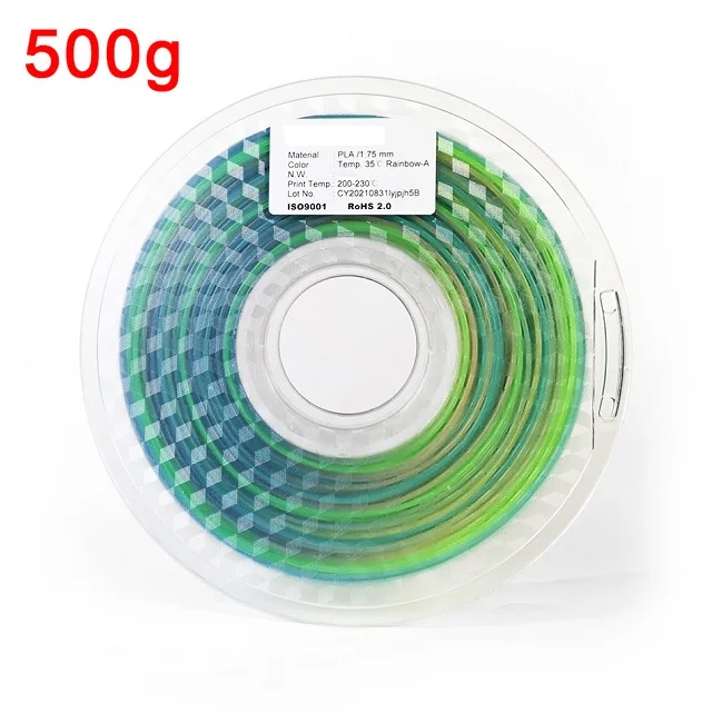 EasyThreed Farbwechsel mit Temperaturfilament PLA 1,75 mm 1 kg 3D-Drucker PLA-Filament 250 g 500 g 3D-Stift Sublimationsmaterial Schwarz Lila 6