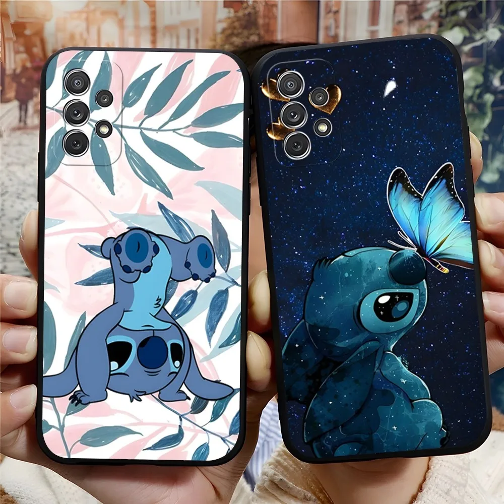 Stitch Cute Phone Case for Samsung Galaxy S24 S23 S22 S20 S21 Ultra Fe Plus M54 A34 A54 A24 A52 A53 Coque