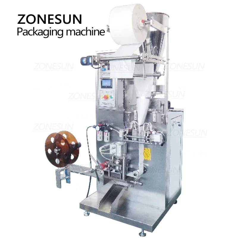 ZONESUN 自動ティーバッグ充填およびシール機顆粒粉末茶葉コーヒー豆包装生産ライン ZS-GPT1