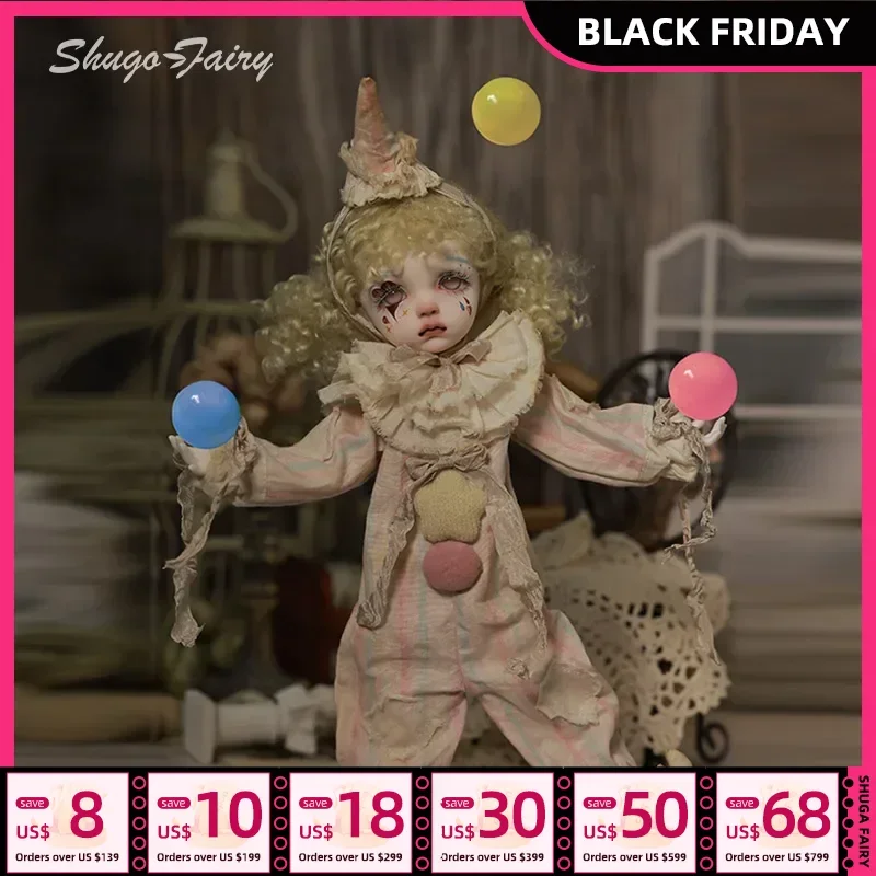 ShugaFairy Sekino 1/6 Plus Bjd Dolls Halloween Clown Style Haunted House Party High Quality Doll Ball Jointed Dolls Toys