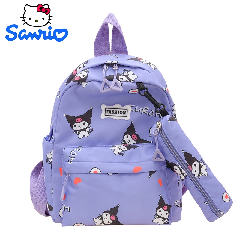 Yk2 Sanrio School Supplies Pencil Case Bag Kuromi Schoolbag Kindergarten High Capacity Anime Backpack Students Supplies Gift