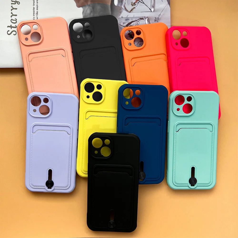 Silicone Shockproof Wallet Phone Case For Apple iPhone 18 17Air 16 15 14 13 12 11 Pro Max Plus Card Slot Pocket Protective Cover view 2