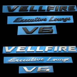 Car accessories Auto Sticker PVC Letter Executive Lounge VELLFIRE V6  Adhesive Car Emblem Badge Fit For Toyota VELLFIRE Tailgate