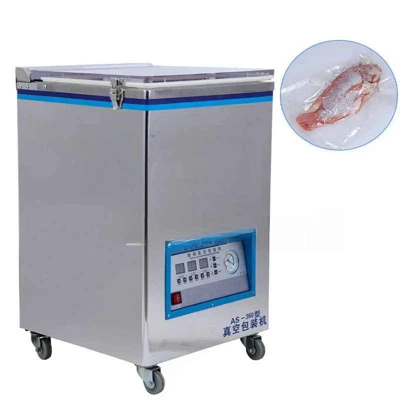 220V Commercial Desktop Mobile Vacuum Sealing  Tea Rice Beef Jerky Grain Delicatessen Bacon Meat Products Food Packaging