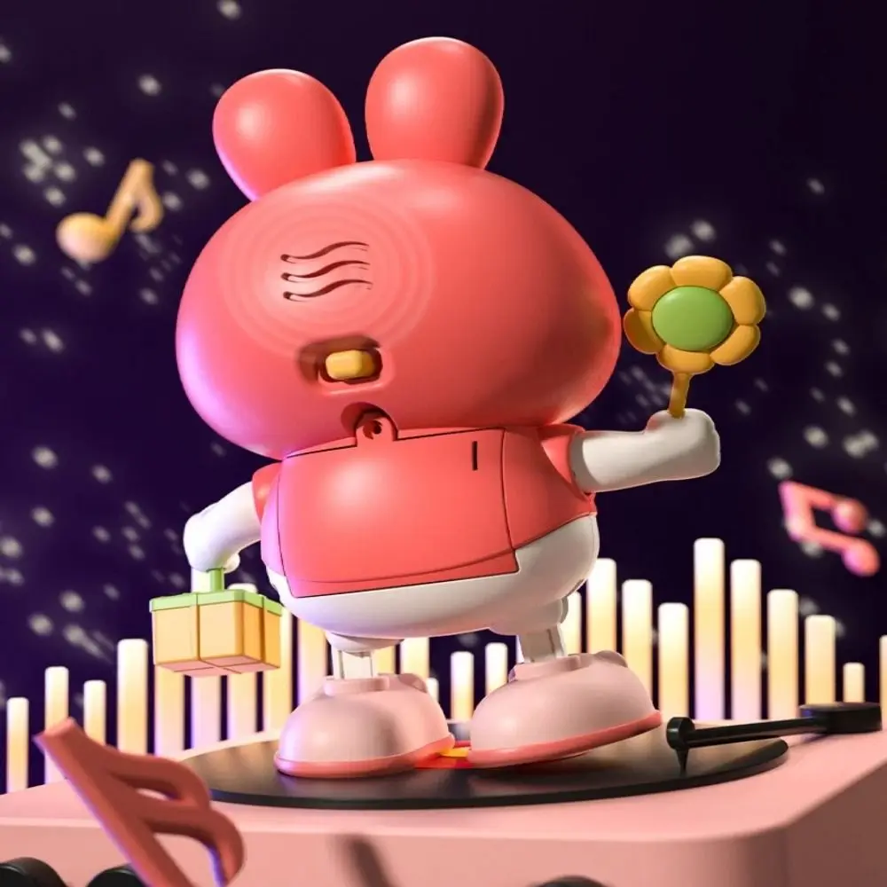 

Электронные питомцы со светом и звуком: танцующий, покачивающий телом мультяшный кролик, интерактивная развивающая игрушка