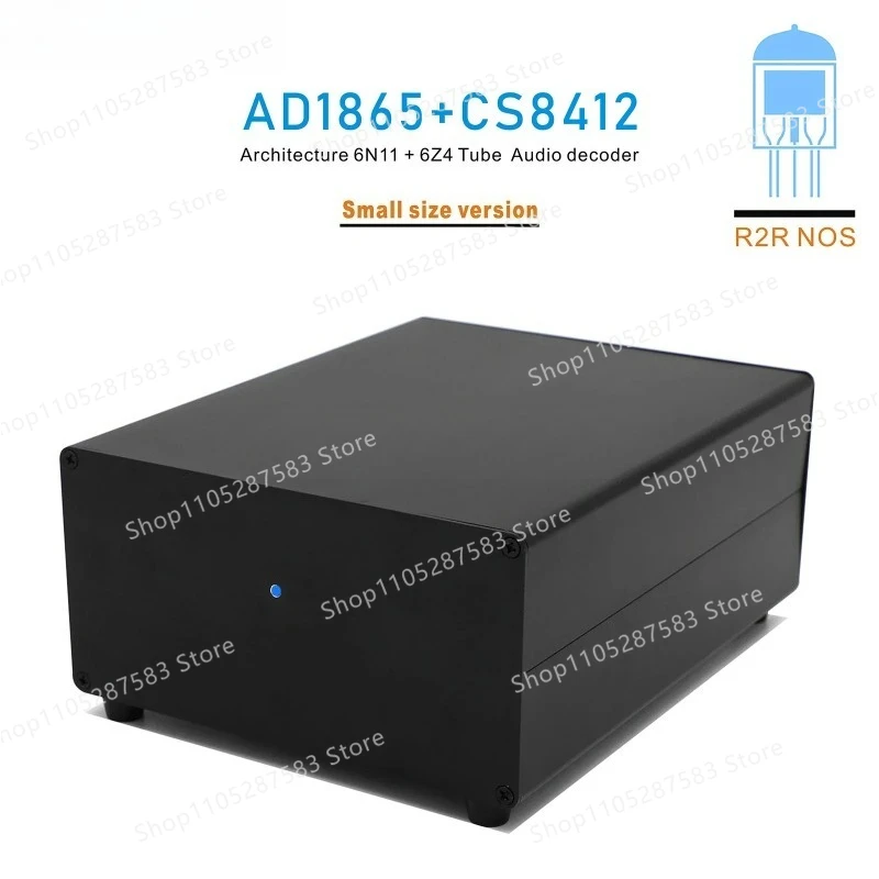 R2R NOS AD1865+CS8412 Architecture Audio decoder 6N11+6Z4 Tube DAC SILVER/BLACK (Optional)