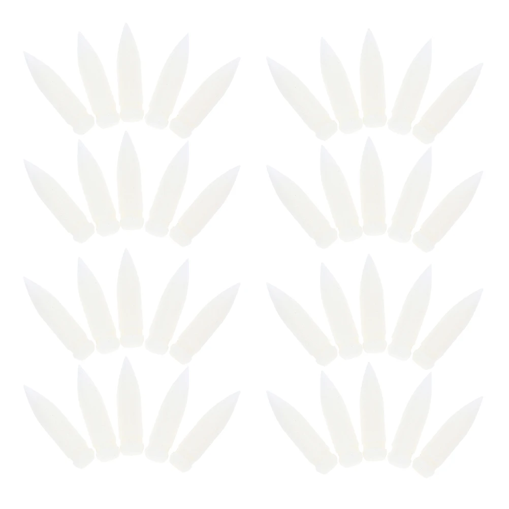 100 قطعة من أقلام التحديد البديلة، أطراف نايلون بيضاء سميكة ودائمة لعلامات الأكريليك المتوافقة مع المدرسة