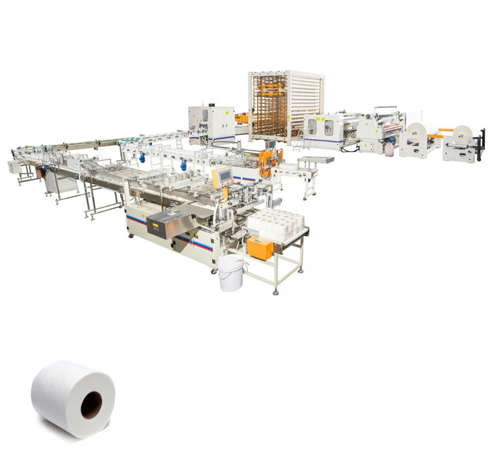 Fully Automatic Toilet Paper Roll Making Machine – High Speed Rewinding, Embossing, Perforated Log Cutter for Tissue Production