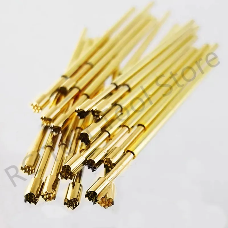 20/100pcs PAM75-H3 Spring Test Probe Gold-plated Head 1.50mm PM75-H3 Length 27.8mm Test Tool Metal Test Pin Pogo Pins PM75-H