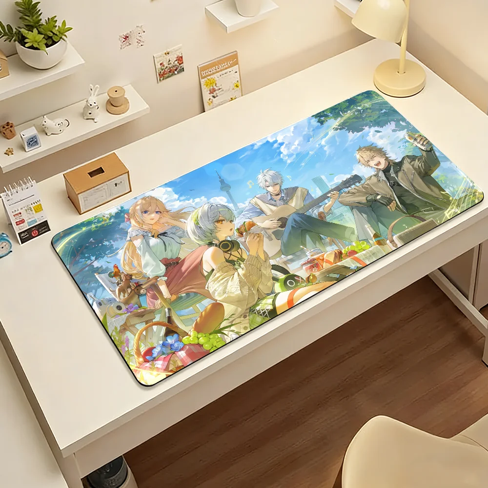 Game I-Isekai Slow Life Mouse Pad Large Non-Slip Waterproof Mat Stitched Edge Keyboard Pad for Gaming Daily Office