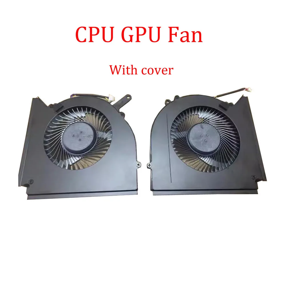 Laptop CPU GPU Fan With cover For MSI Titan 18 HX A14V A14VIG A14VIG-036US 088US 403TH A14VHG 0.6A 12VDC N518 N519 Black New