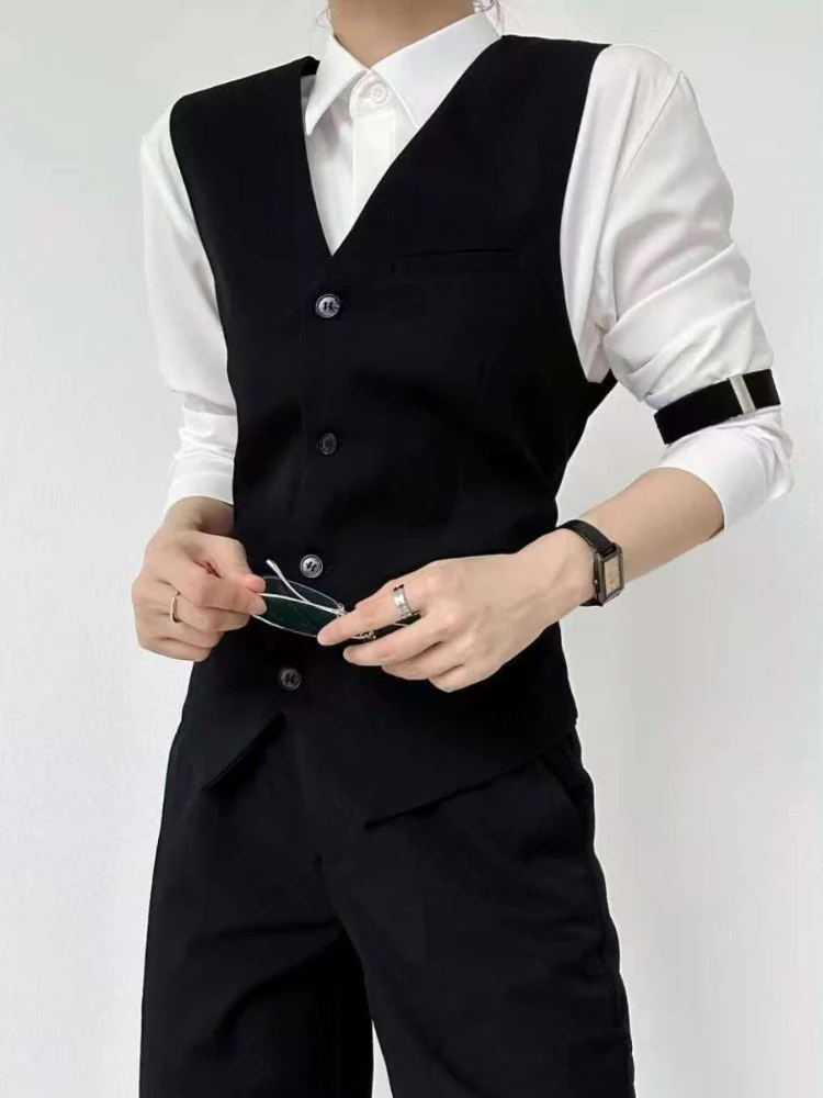 

Men Women Slim Fit Blazer Vest Luxury Black Grey Suit Vest with Anti Wrinkle Fabric Perfect Tailoring​