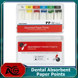 AG Dental Absorbent Paper Points Moisture Absorbing Paper Tips Taper 0.02 0.04 0.06 F1 F2 F3 Dental Clinics Consumables