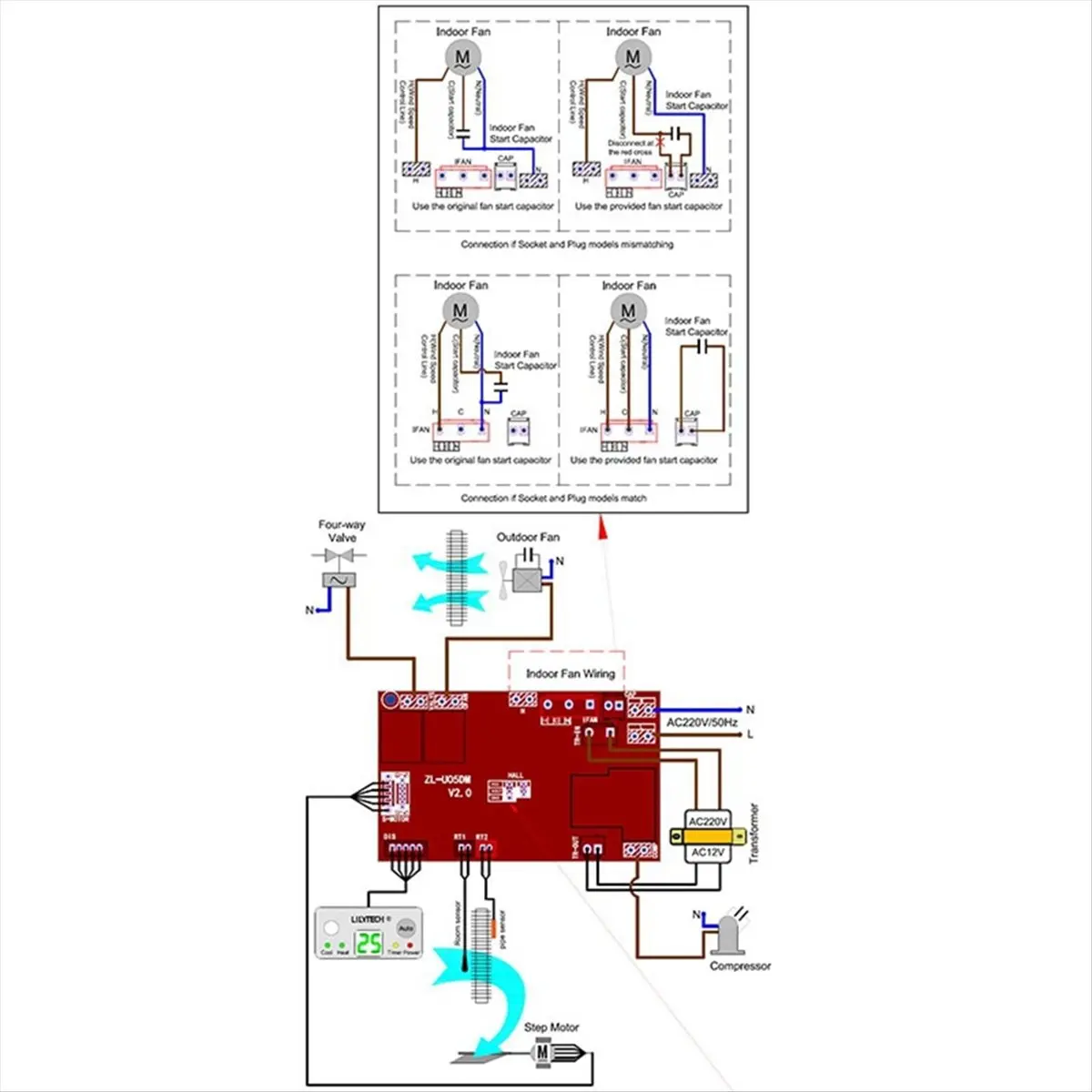 AS467 HAPPY^ -U05DM, PG Motor, Universal Ac Control System, Universal A/C Control System, Universal Air Conditioner Controller