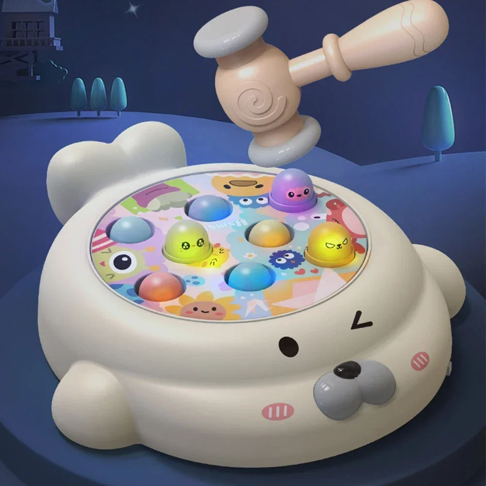 

Educational Interactive Toy Whack A Mole Game hobbies Pounding Hammers Included Knocking Toy Seal Montessori Toy Gift for Kid