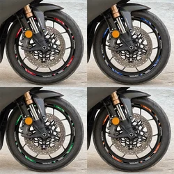 Pegatina reflectante para rueda de motocicleta, calcomanías de cinta de cubo de llanta para Honda PCX150, Yamaha MT07, MT09, MT10, R1, NMAX155, 10