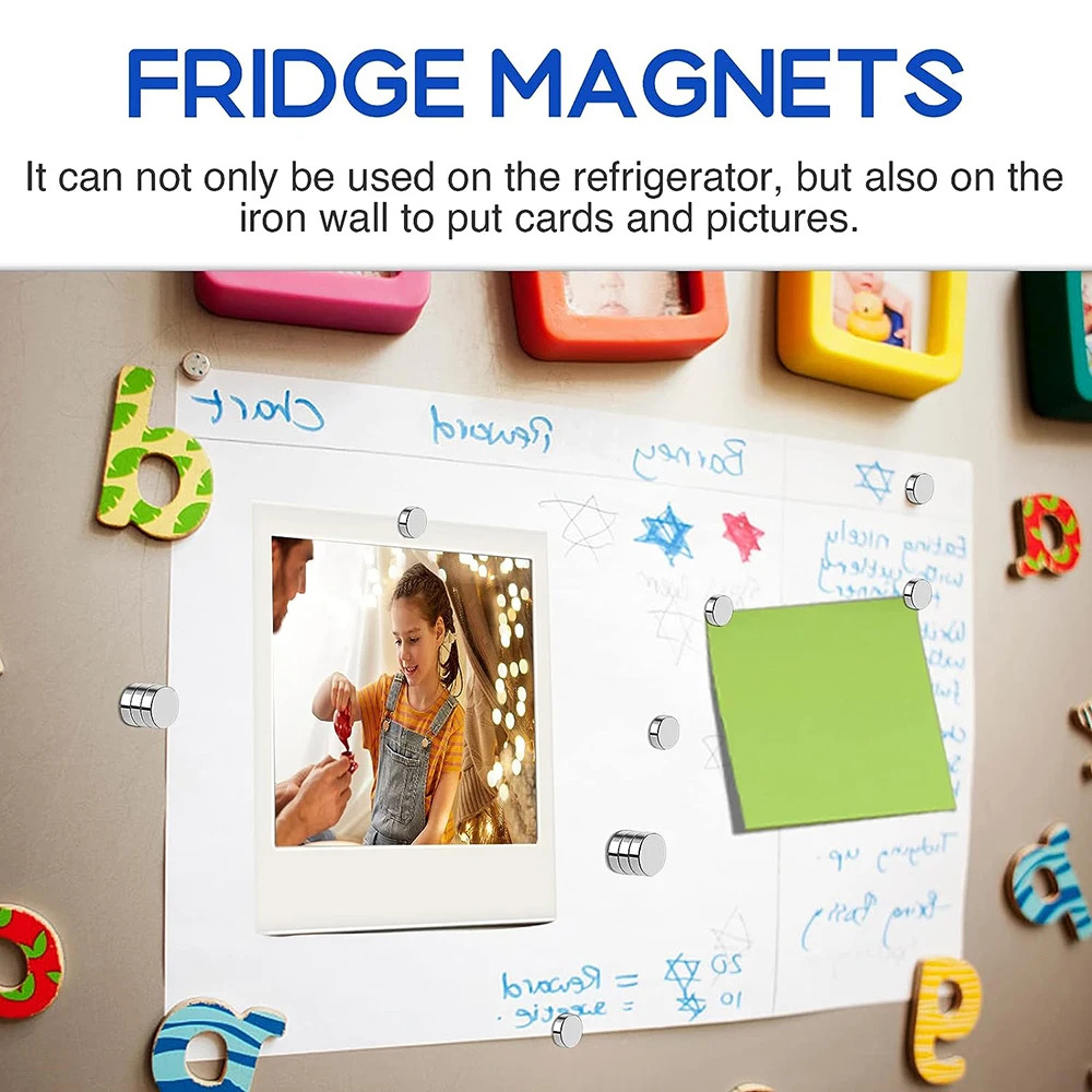 120 قطعة مغناطيس دائري قوي 4 × 2 مم للثلاجة والمكتب DIY