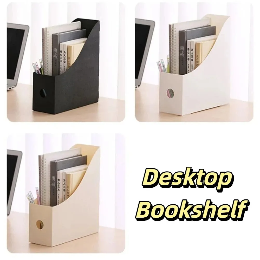 Multi-Tier Vertical File Organizer Plastic Material Adjustable Document Holder Folding Design Multi Functional Storage Box