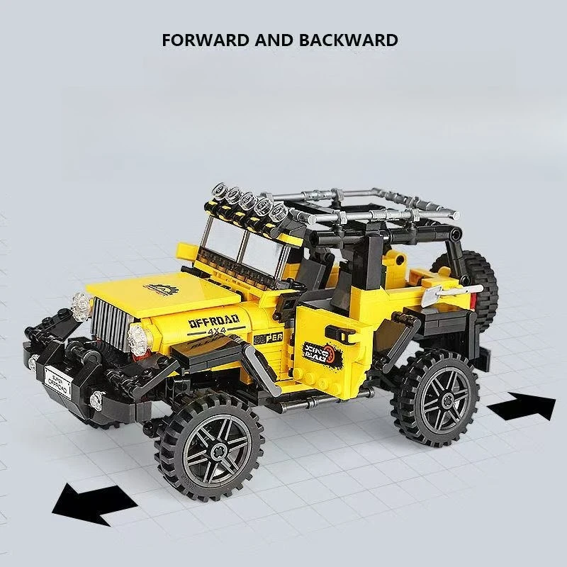 

Technical Off-road Racing Big Feet Vehicle Model Building Blocks City Monster Trucks Bricks Toys For Children Kids Birthday Gift