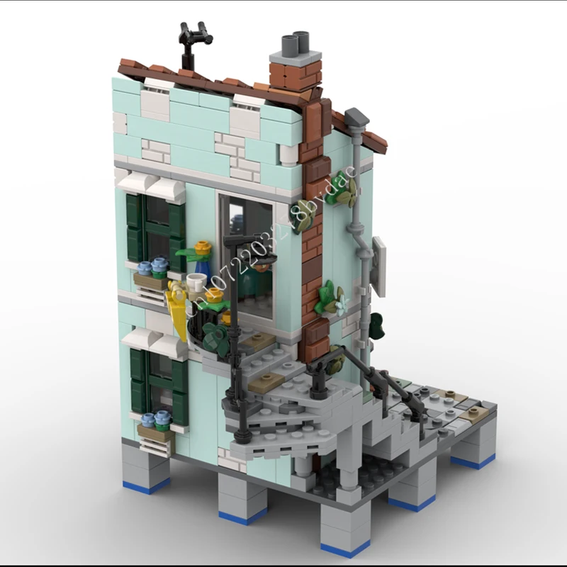 630PCS Little Bakery MOC Creative street view Model Building Blocks Architecture DIY Education Assembly Model Toys for Kids Ages