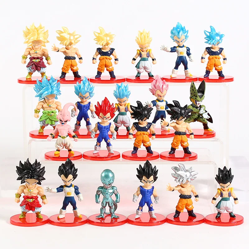 Anime Dragon Ball Z Goku Vegeta Freeza Broly Action Figure Draogn Ball Super Saiyan Figura PVC Model Dolls Gifts for Children