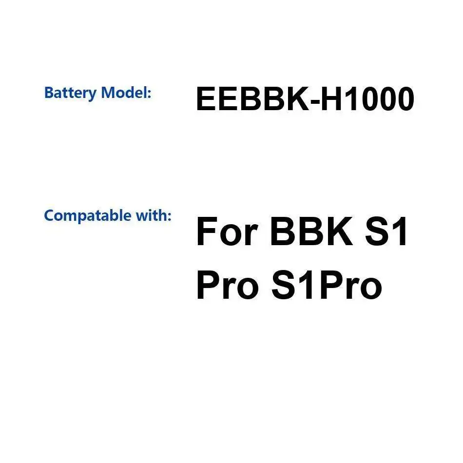 

Environmentally Friendly 4680Mah Eebbk-H1000 Mobile Phone Battery High Capacity For Bbk S1 Pro S1pro